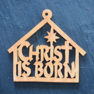 Christmas Ornament Christ is Born 084