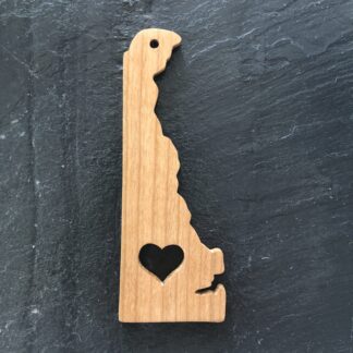 Delaware Heart Christmas Ornament 312