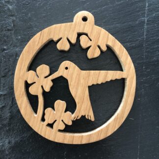 Hummingbird Flower Christmas Ornament 311