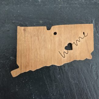 Connecticut Heart Christmas Ornament