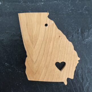 Georgia Heart Christmas Ornament