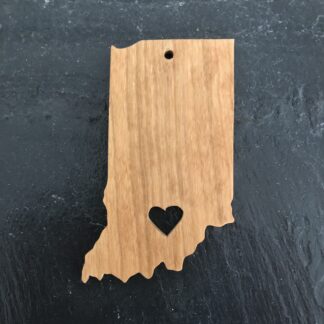 Indiana Heart Christmas Ornament