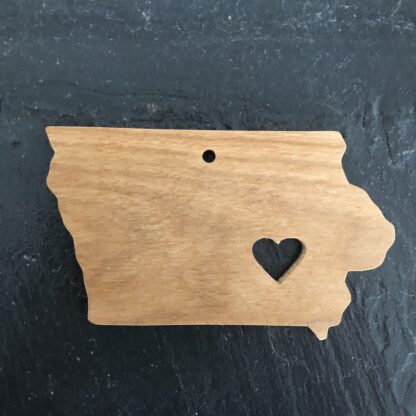 Iowa Heart Christmas Ornament