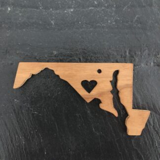 Maryland Heart Christmas Ornament