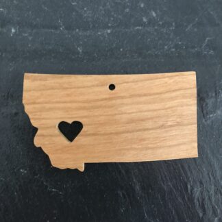 Montana Heart Christmas Ornament