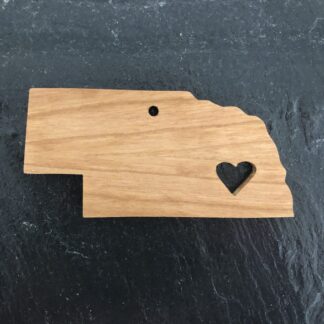 Nebraska Heart Christmas Ornament