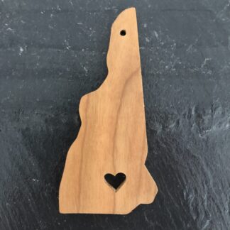 New Hampshire Heart Christmas Ornament