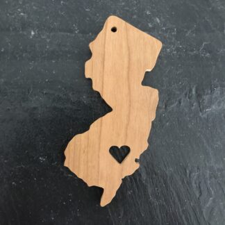 new jersey heart ornament