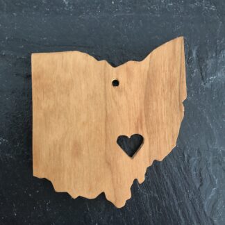 Ohio Heart Christmas Ornament