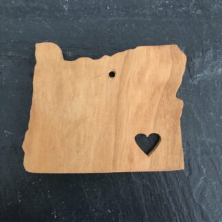 Oregon Heart Christmas Ornament