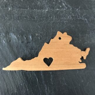 Virginia Heart Christmas Ornament