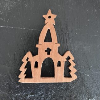 Country Church Christmas Ornament