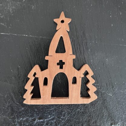 Country Church Christmas Ornament