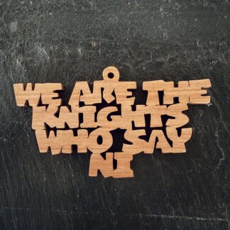 we are the knights who say ni Scrolling It Out Ornaments