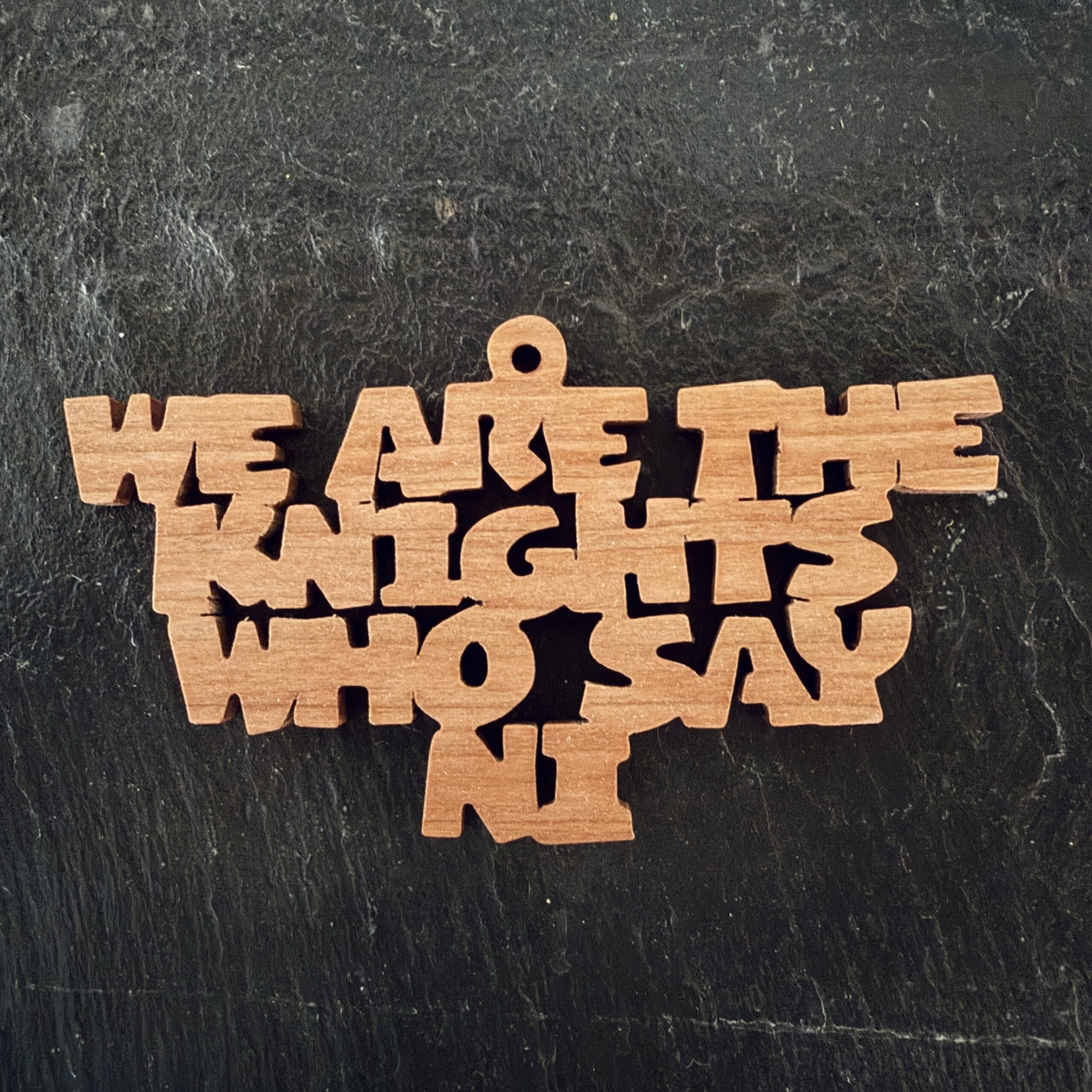 we are the knights who say ni Scrolling It Out Ornaments
