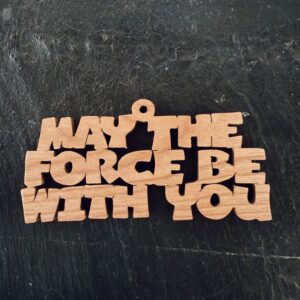 may the force be with you Scrolling It Out Ornaments