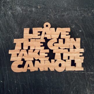 leave the gun take the cannoli Scrolling It Out Ornaments
