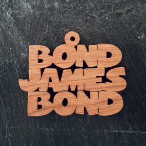 bond james bond Scrolling It Out Ornaments