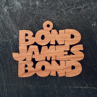 bond james bond Scrolling It Out Ornaments