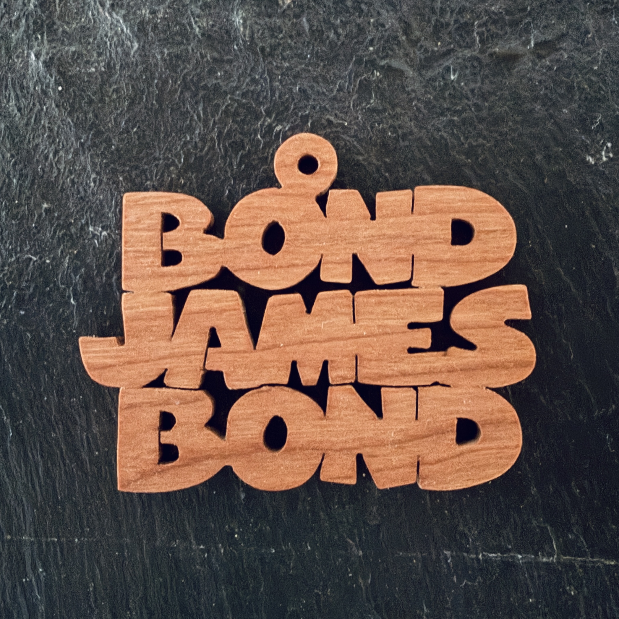 bond james bond Scrolling It Out Ornaments
